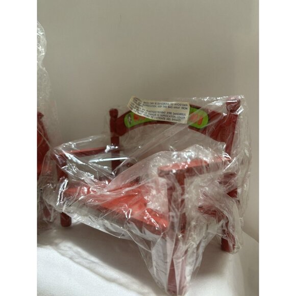 Vintage Monchhichi Bench And Toy Horse Set. Original Packaging ! Rare - Picture 2 of 3